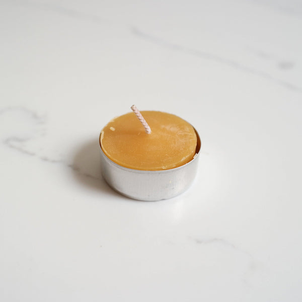 Artisanal Beeswax Tealight Candles - Green Bohème
