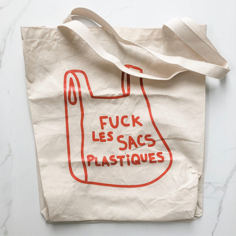 fuck les sacs plastiques reusable tote bag