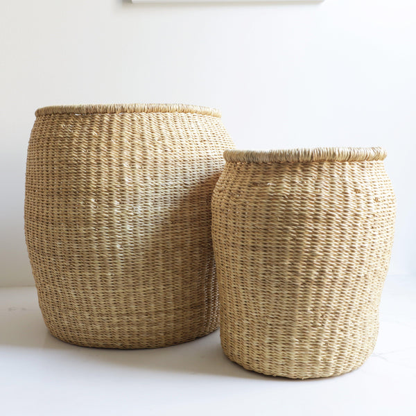 woven elephant grass baskets