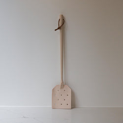 Leather fly swatter - Green Bohème