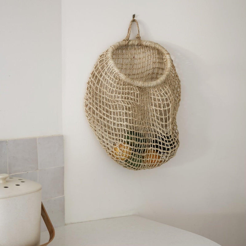 handwoven hanging basket