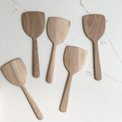 Walnut Wood Spatula - Green Bohème